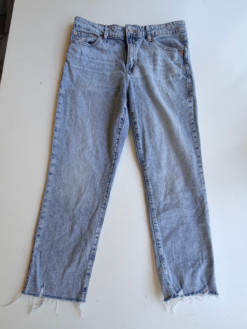 Gap Denim Jeans Womens 6/28 Raw Hem Distressed Stretch
